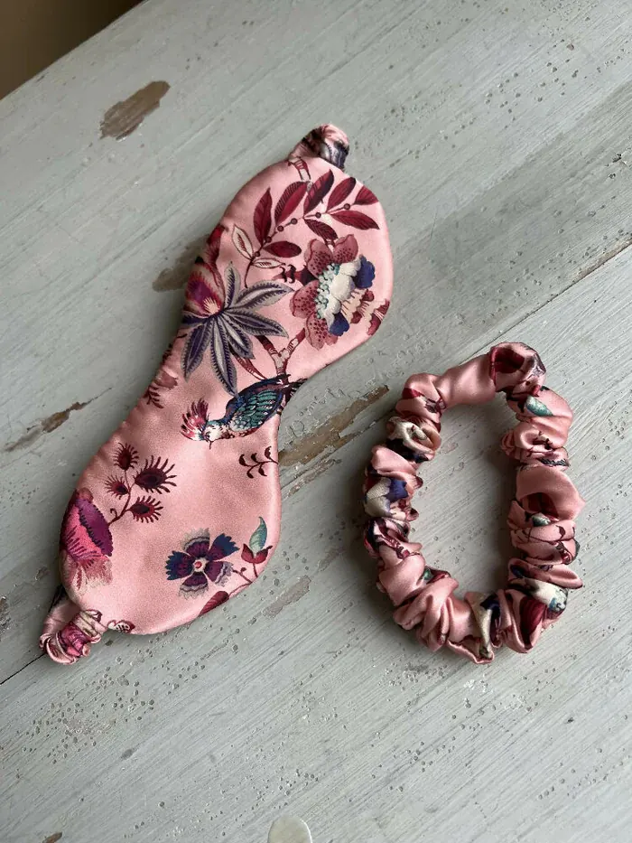 Liberty Silk Sleep Mask and Scrunchie Set